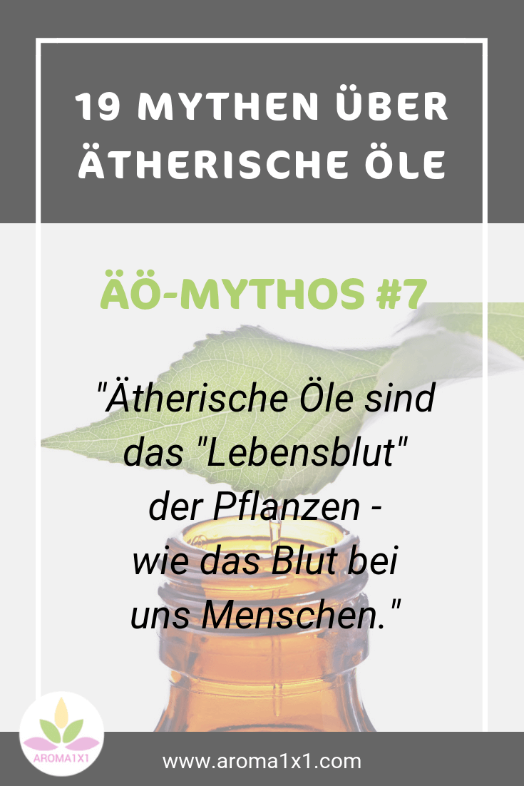 Ätherische Öle sind das Blut der Pflanzen