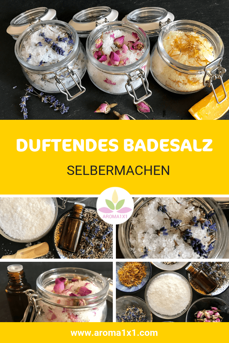 DIY Badesalz mit ätherischen Ölen selber machen