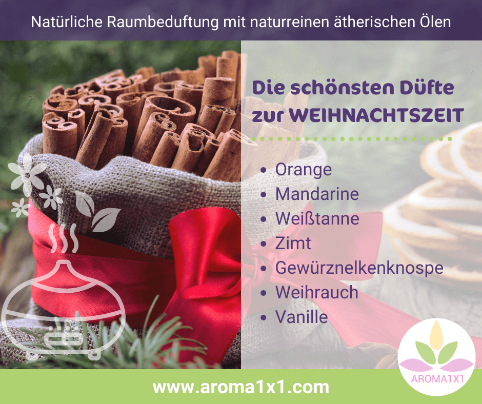 die besten ätherischen Öle für Weihnachten