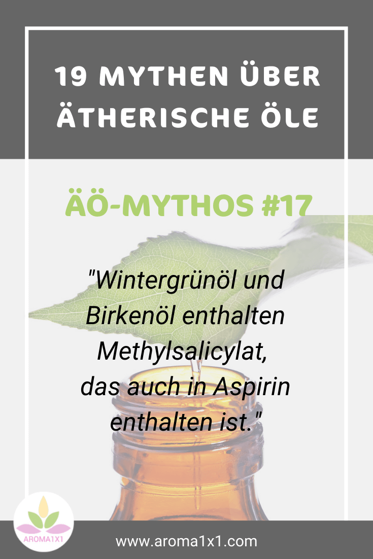 Wintergrünöl enthält den gleichen Inhaltsstoff wie Aspirin