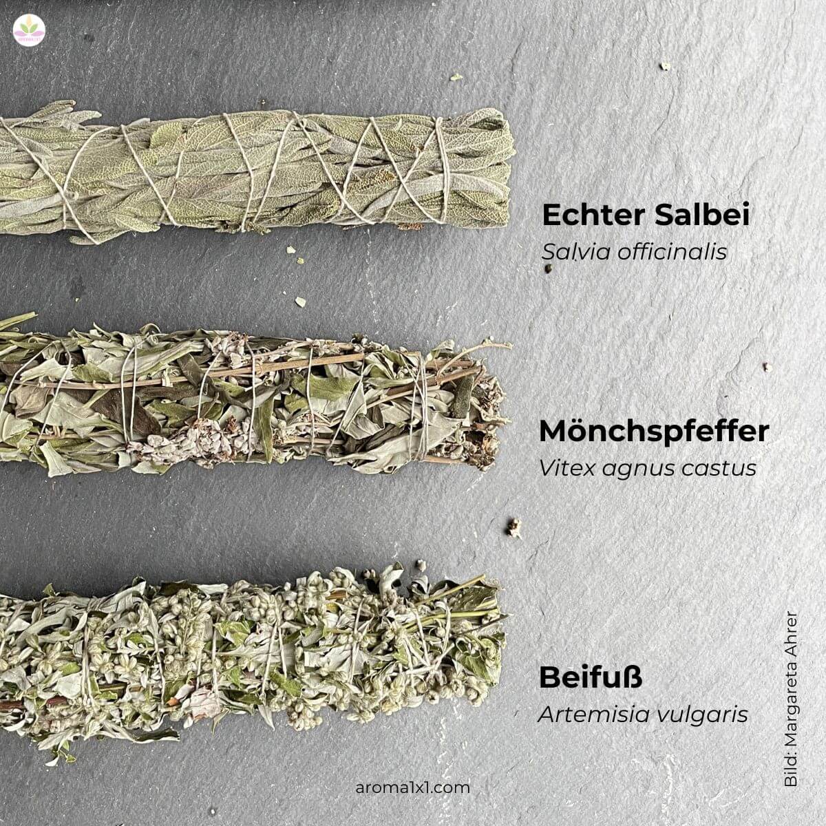 Räucherbündel aus heimischen Pflanzen selbermachen
